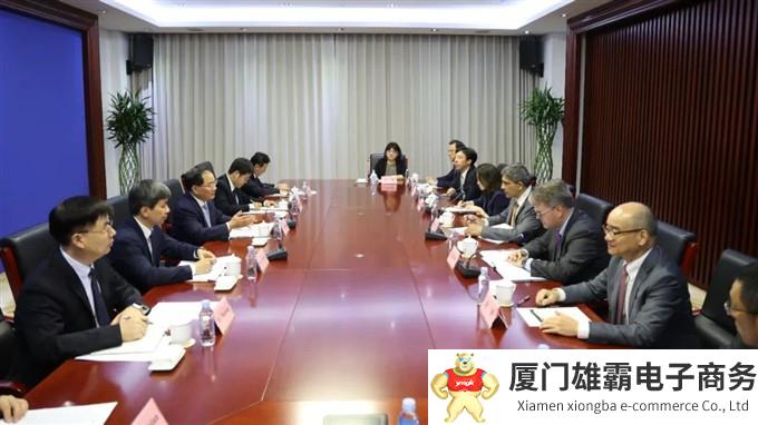 金壮龙会见美国霍尼韦尔公司全球首席执行官柯伟茂