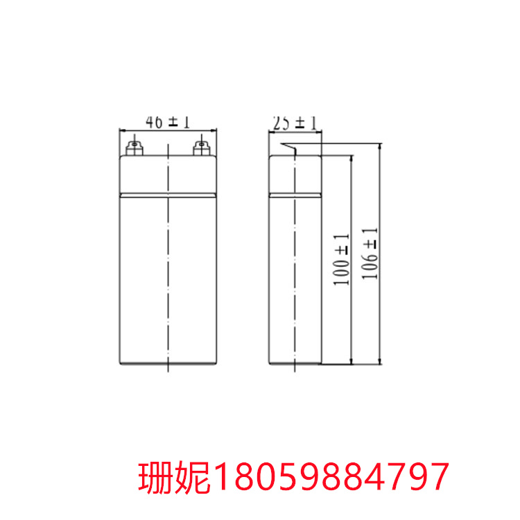 威达蓄电池HX2-4